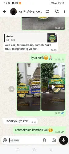 Testimonial Papan Bunga Pernikahan cicarimanah