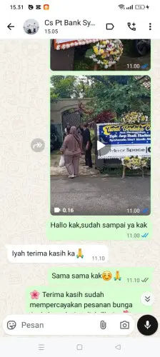 Testimonial Papan Bunga cicarimanah